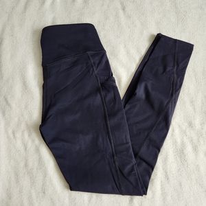 Fabletics Black Trinity High Rise 7/8 Leggings With Pockets Size Small